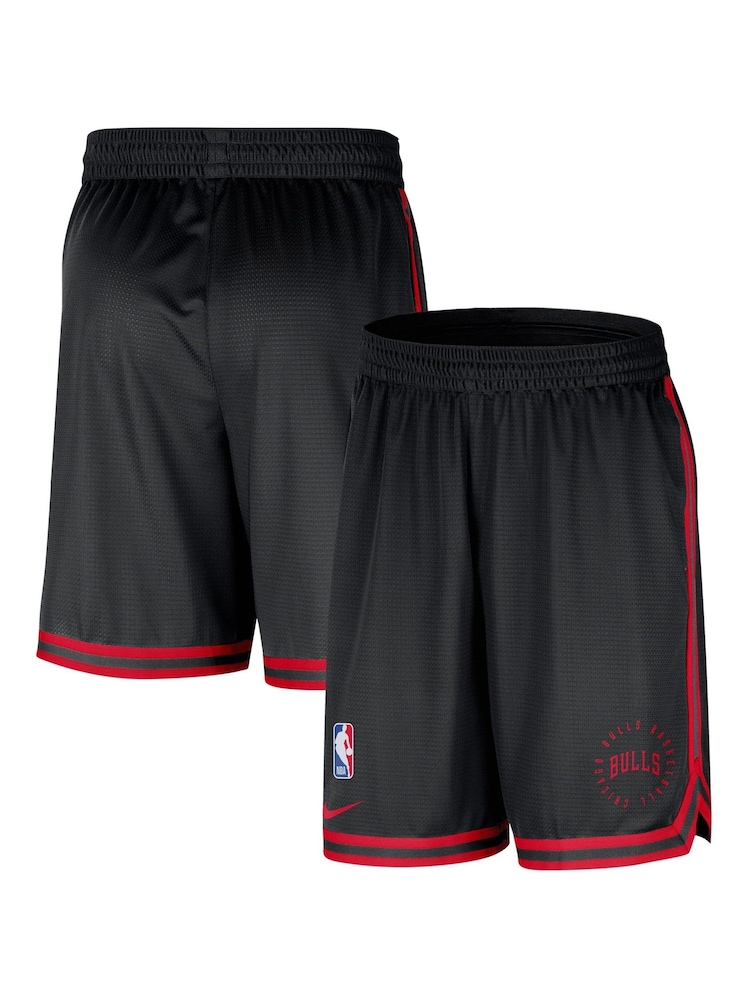Fanatics NBA Chicago Bulls Dri-FIT Pre Game DNA 8inch Black Shorts - Image 1 of 3 Fanatics NBA Chicago Bulls Dri-FIT Pre Game DNA 8inch Black Shorts - Image 1 of 3