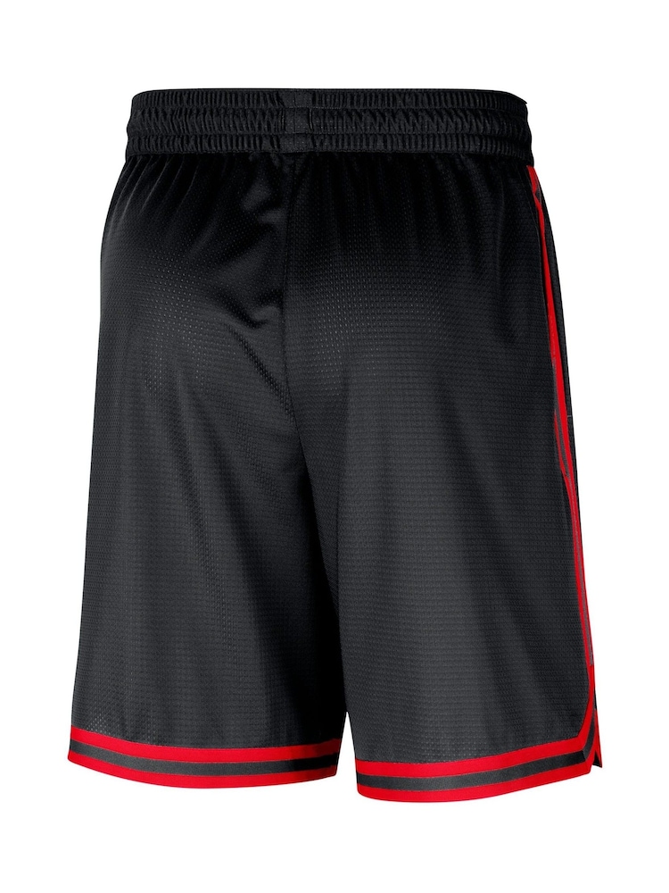 Fanatics NBA Chicago Bulls Dri-FIT Pre Game DNA 8inch Black Shorts - Image 3 of 3