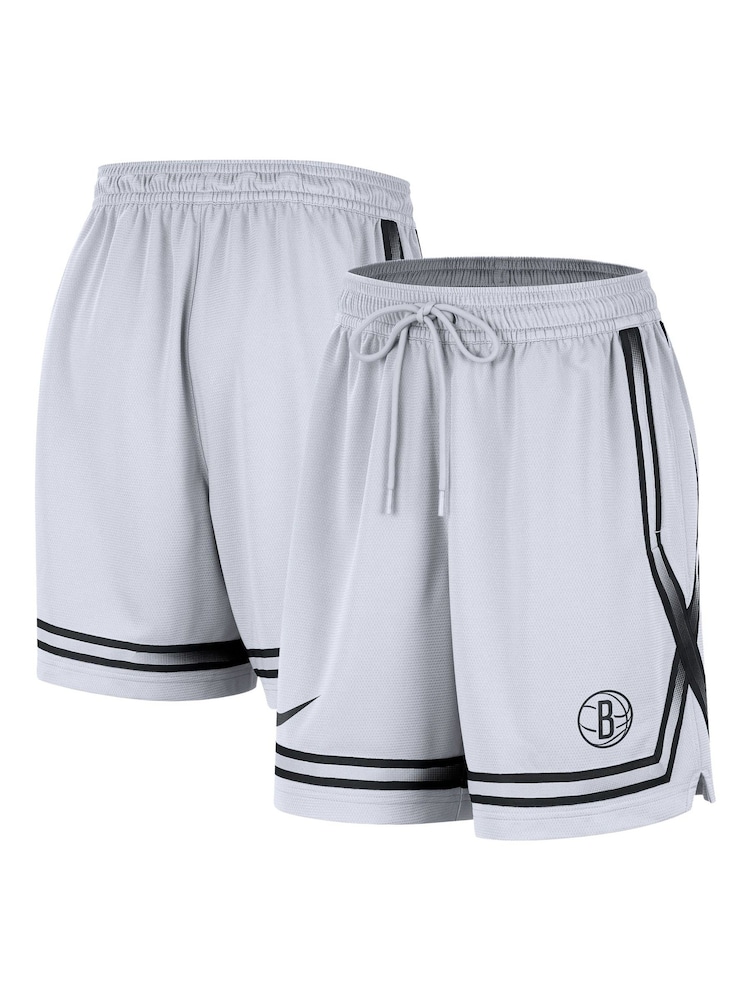 Fanatics Womens Grey NBA Brooklyn Nets Shorts - Image 1 of 3