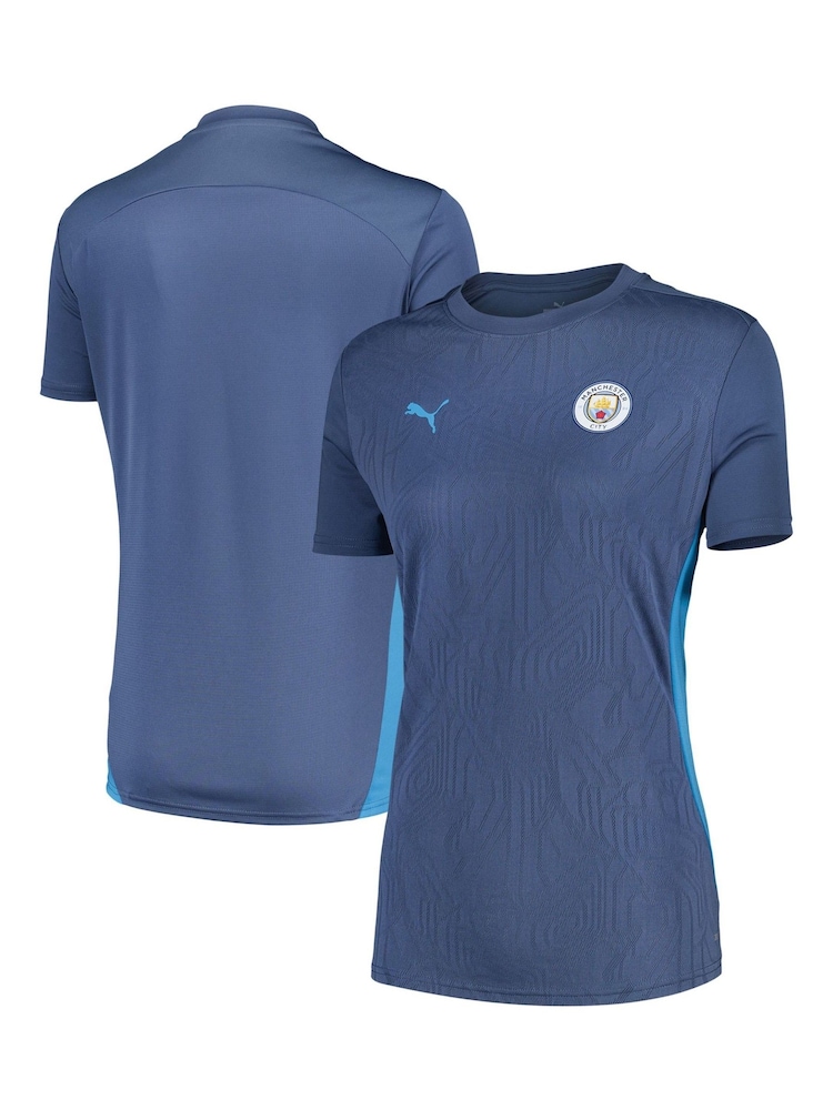 Puma Blue Manchester City Training Jersey Womens - Image 1 of 3