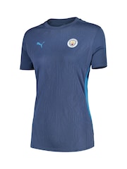 Puma Blue Manchester City Training Jersey Womens - Image 2 of 3