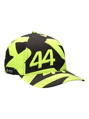 Fanatics Yellow F1 Mercedes AMG Petronas F1 Lewis Hamilton 44 All Over Print Cap - Image 1 of 4