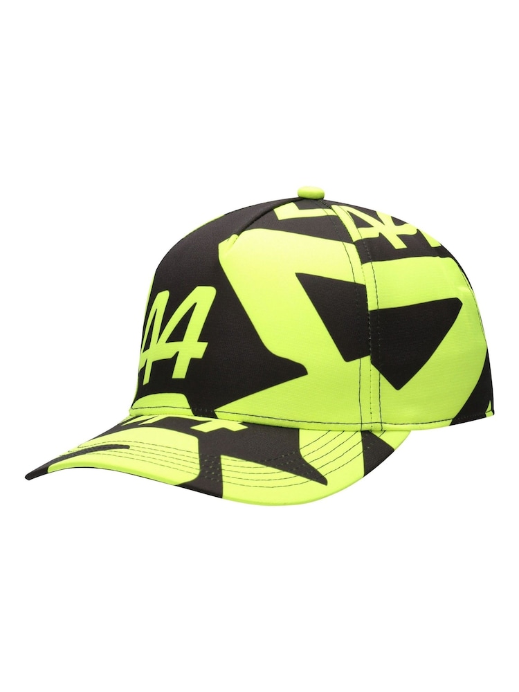 Fanatics Yellow F1 Mercedes AMG Petronas F1 Lewis Hamilton 44 All Over Print Cap - Image 2 of 4