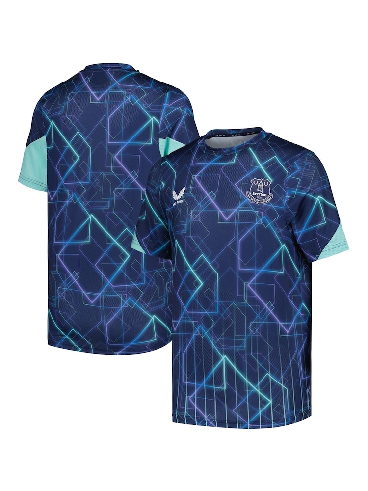 Castore Blue Kids Everton Third Matchday Top - Image 1 of 3 Castore Blue Kids Everton Third Matchday Top - Image 1 of 3