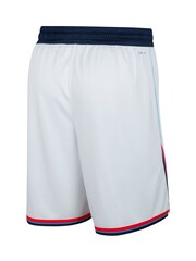 Fanatics NBA Los Angeles Clippers Replica Association Swingman White Shorts - Image 3 of 3