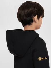 Nike Black Kids Barcelona Tech Fleece Zip Hoodie - Image 5 of 5