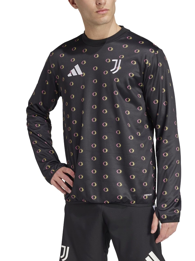 adidas Black Juventus Pre Match Warm Top - Image 1 of 5