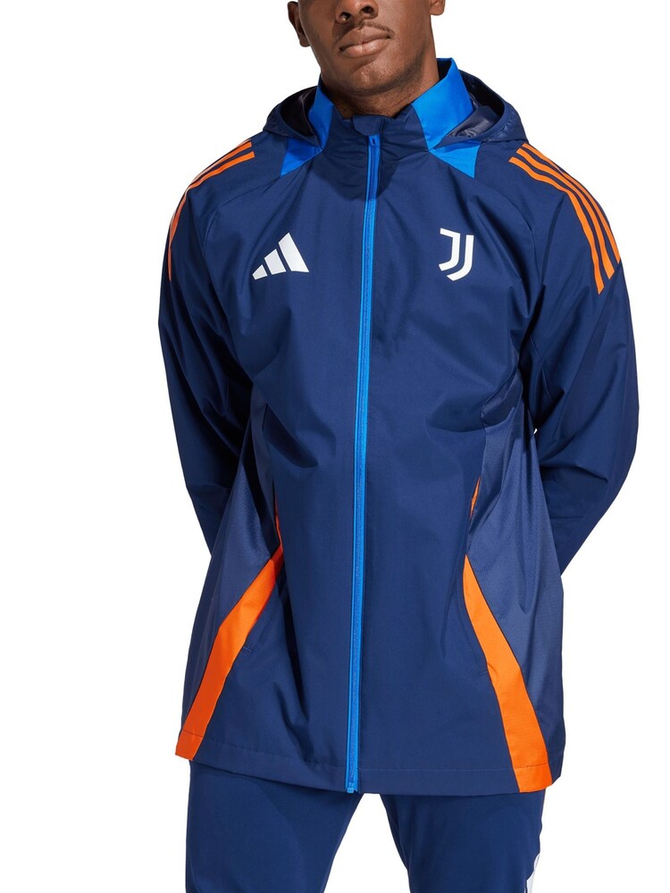 adidas Blue Juventus Training All-Weather Jacket - Image 1 of 2