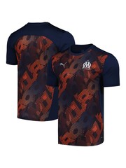 Puma Blue Olympique de Marseille Pre Match T-Shirt - Image 1 of 3