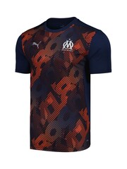 Puma Blue Olympique de Marseille Pre Match T-Shirt - Image 3 of 3