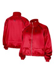 Fanatics Womens Red NBA Chicago Bulls NBA Full Zip Jacket - Image 1 of 4