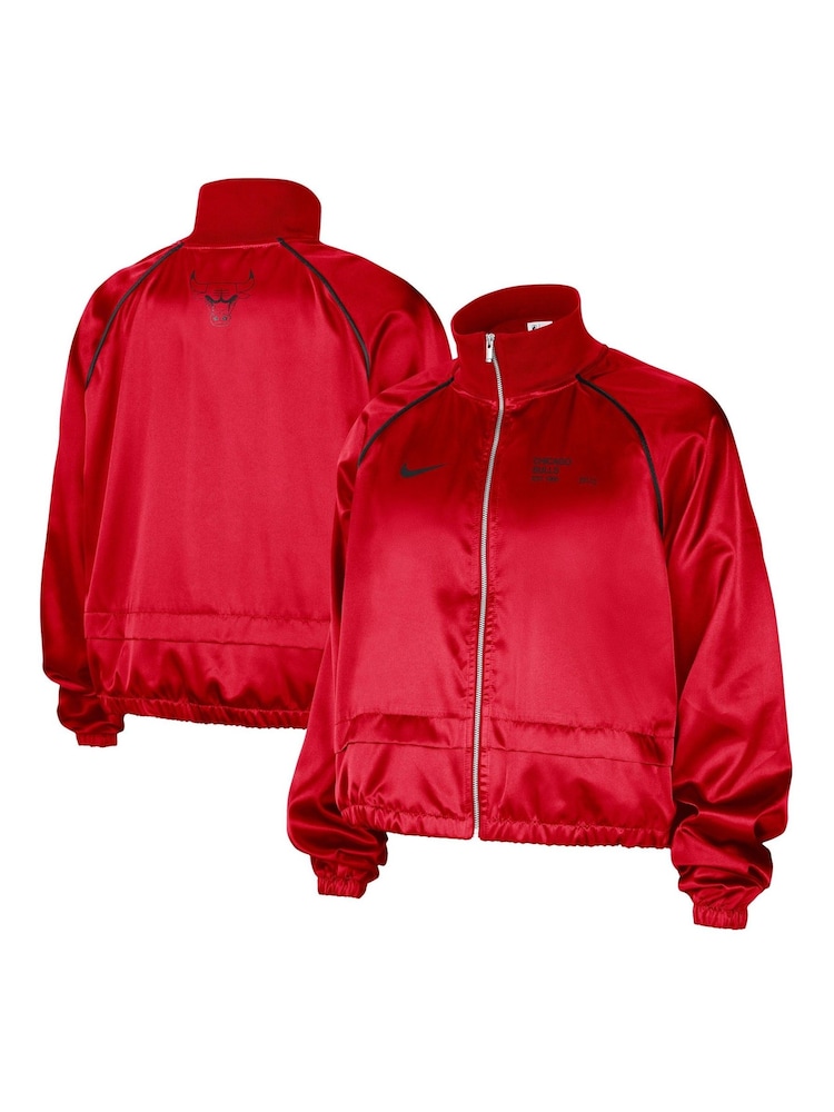 Fanatics Womens Red NBA Chicago Bulls NBA Full Zip Jacket - Image 1 of 4