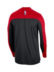 Fanatics NBA Chicago Bulls Dri-FIT Pre Game Long Sleeve Black Top - Image 2 of 3