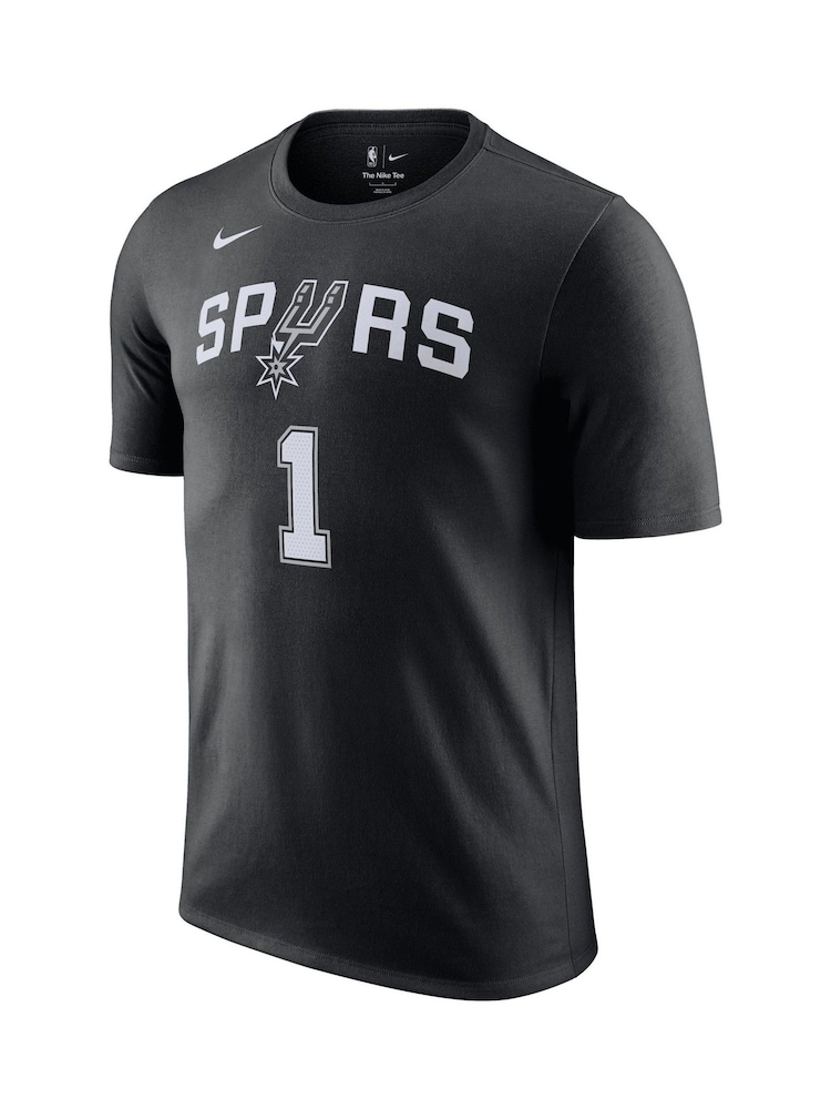 Fanatics NBA San Antonio Spurs Icon Name and Number 100% Cotton Black T-Shirt - Image 3 of 3