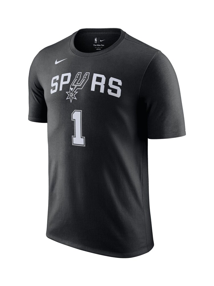 Fanatics NBA San Antonio Spurs Icon Name and Number 100% Cotton Black T-Shirt - Image 3 of 3 Fanatics NBA San Antonio Spurs Icon Name and Number 100% Cotton Black T-Shirt - Image 3 of 3