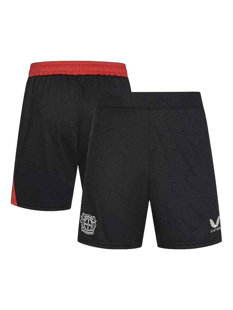 Castore Black Bayer Leverkusen Home Shorts 2024-25 - Image 1 of 3