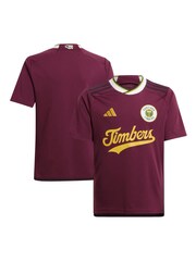 adidas Red Portland Timbers Third Kids Shirt 2024-25 - Image 1 of 3