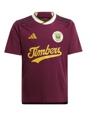 adidas Red Portland Timbers Third Kids Shirt 2024-25 - Image 2 of 3
