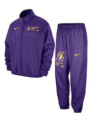 Fanatics Purple NBA Los Angeles Lakers Dri-FIT Courtside Tracksuit - Image 1 of 2