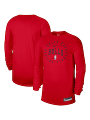 Fanatics Red NBA Chicago Bulls Long Sleeve Practice Top - Image 1 of 3