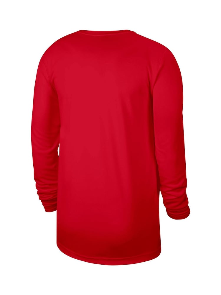 Fanatics Red NBA Chicago Bulls Long Sleeve Practice Top - Image 2 of 3