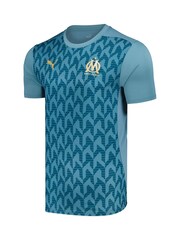 Puma Blue Olympique de Marseille Pre Match T-Shirt - Image 2 of 3