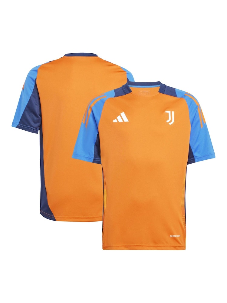 adidas Orange Kids Juventus Training Jersey - Image 1 of 3