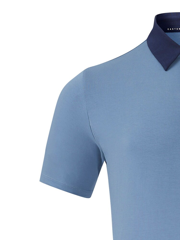 Castore Blue Glasgow Rangers Travel Polo Shirt - Image 5 of 5