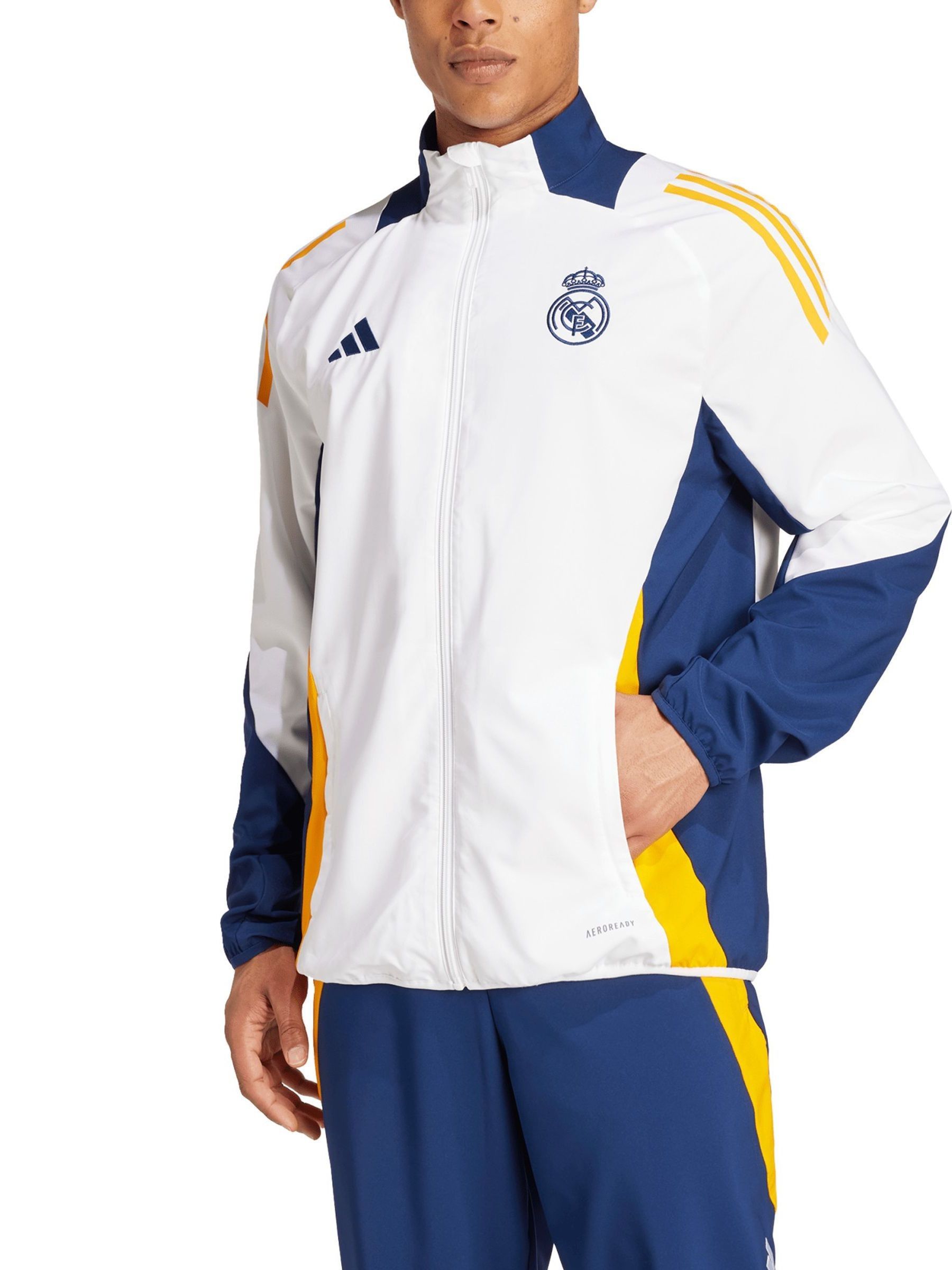 White real madrid jacket store