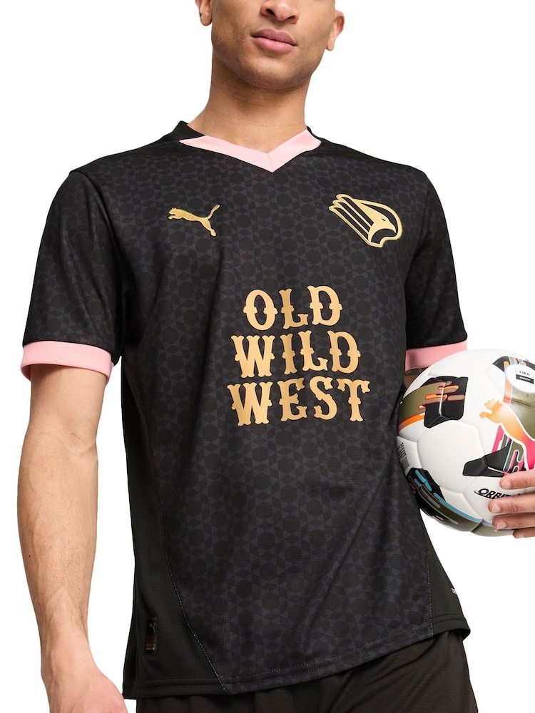 Puma Black Palermo Away Shirt 2024-25 - Image 1 of 5