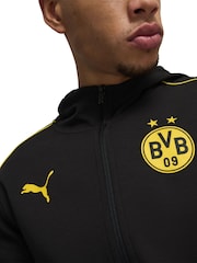Puma Black Borussia Dortmund Casuals Hooded Jacket - Image 3 of 4