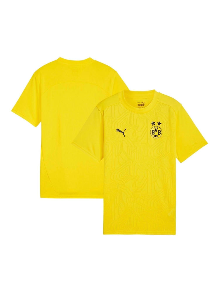 Puma Yellow Kids Borussia Dortmund Training T-Shirt - Image 1 of 3