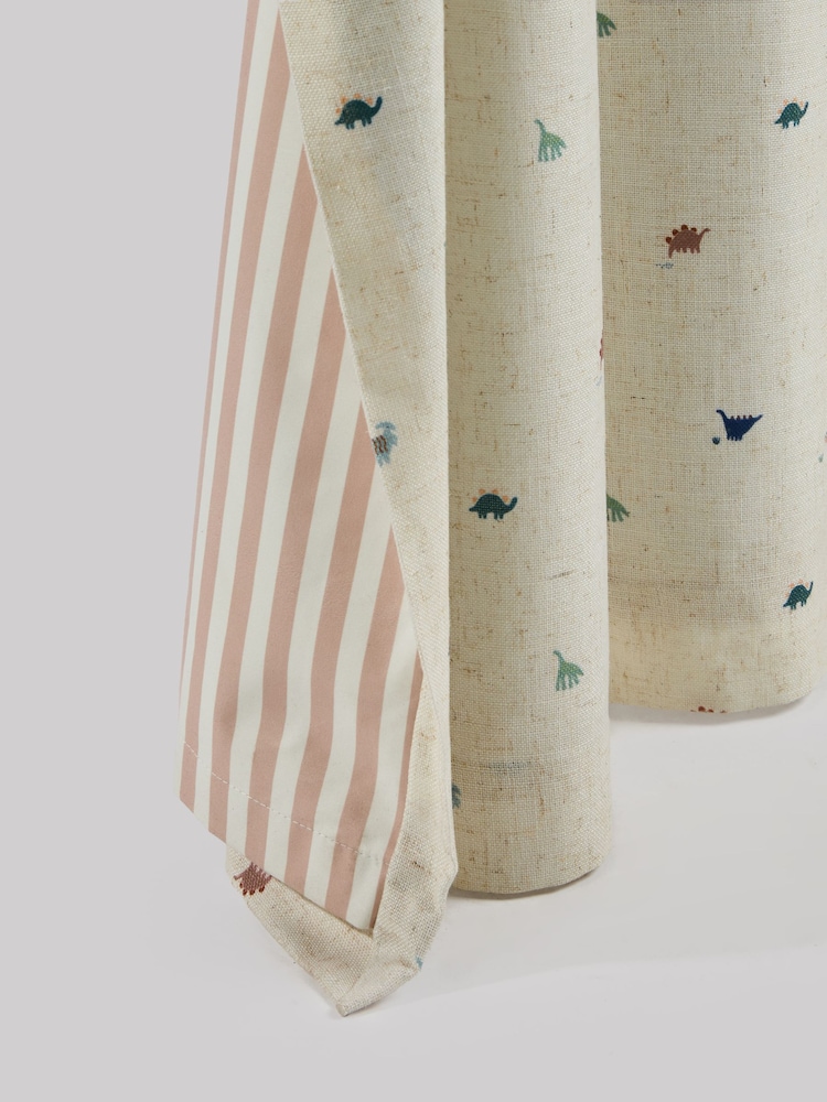 Mini Dino Pencil Pleat Blackout Curtains - Image 3 of 8