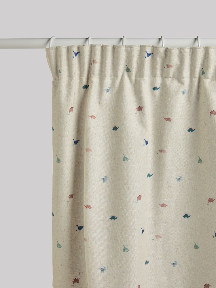 Mini Dino Pencil Pleat Blackout Curtains - Image 5 of 8