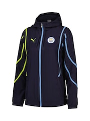 Puma Blue Womens Manchester City Pre Match Jacket - Image 2 of 3