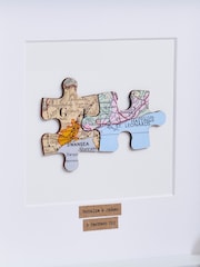 Personalised Jigsaw Puzzle Map Picture by Posh Totty Designs - Image 2 of 2