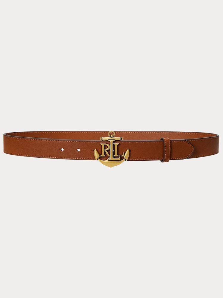 Lauren Ralph Lauren Leather Anchor Belt - Image 1 of 2