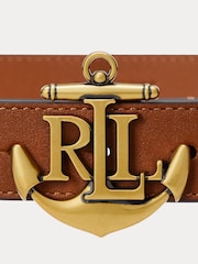 Lauren Ralph Lauren Leather Anchor Belt - Image 2 of 2