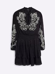 River Island Black Pearl Embellished Mini Dress - Image 5 of 6
