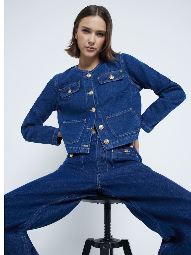 River Island Джинсы Trophy 100% Хлопковая куртка - Image 1 of 6