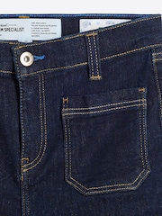River Island мініатюрні джинси High Rise Pocket Front Flared - Image 6 of 6