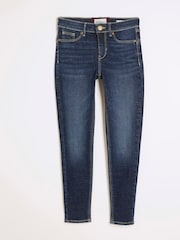 River Island Dark Blue Mid Rise Bum Sculpt Skinny Jeans - Image 5 of 6