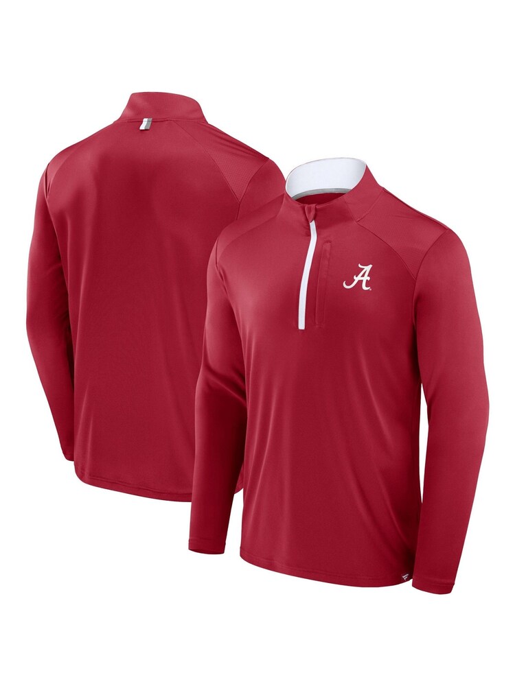 Fanatics Red College Alabama Crimson Tide Defender Quarter Zip T-Shirt - Image 1 of 3 Fanatics Red College Alabama Crimson Tide Defender Quarter Zip T-Shirt - Image 1 of 3