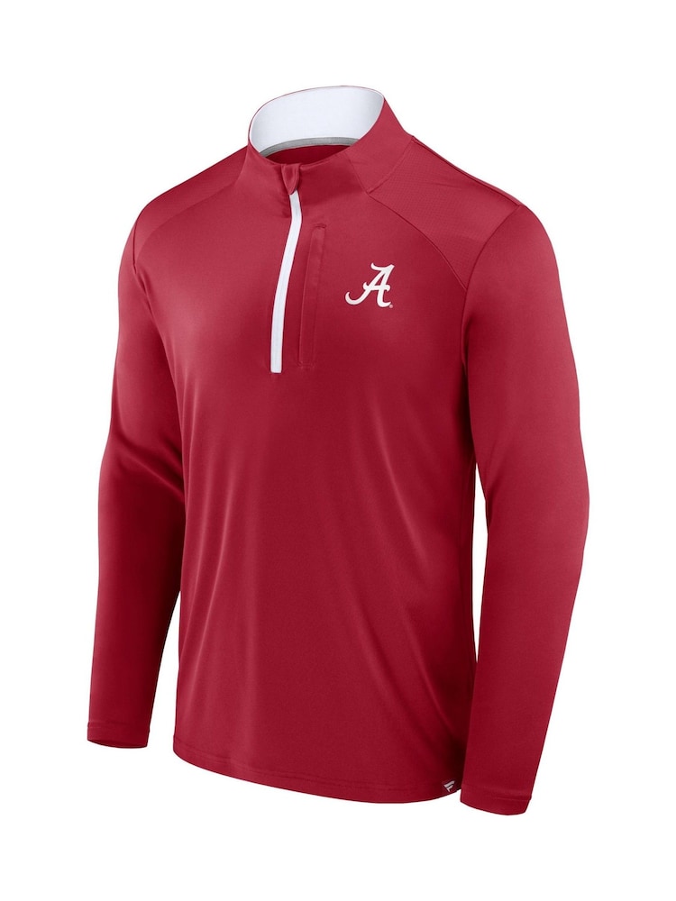 Fanatics Red College Alabama Crimson Tide Defender Quarter Zip T-Shirt - Image 3 of 3