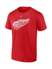 Fanatics Red NHL Detroit Wings Players 100% Cotton Raymond Lucas T-Shirt - Image 2 of 3