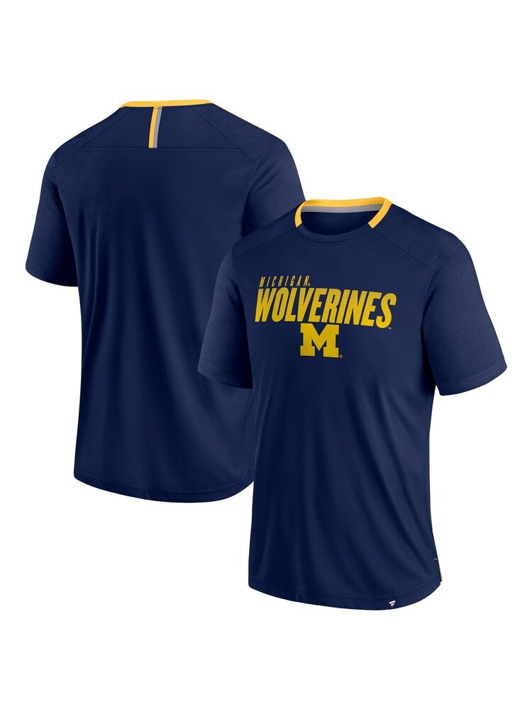 Fanatics Blue College Michigan Wolverines Defender T-Shirt - Image 1 of 3
