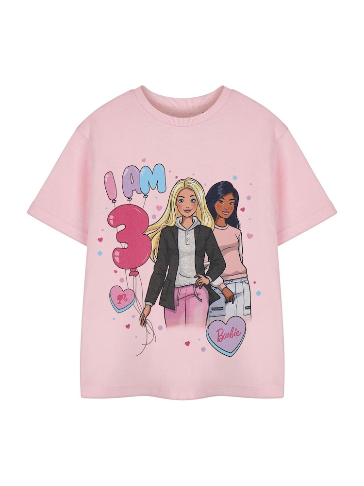 Vanilla Underground Pink Girls Barbie Birthday Age 100% Cotton T-Shirt - Image 2 of 6