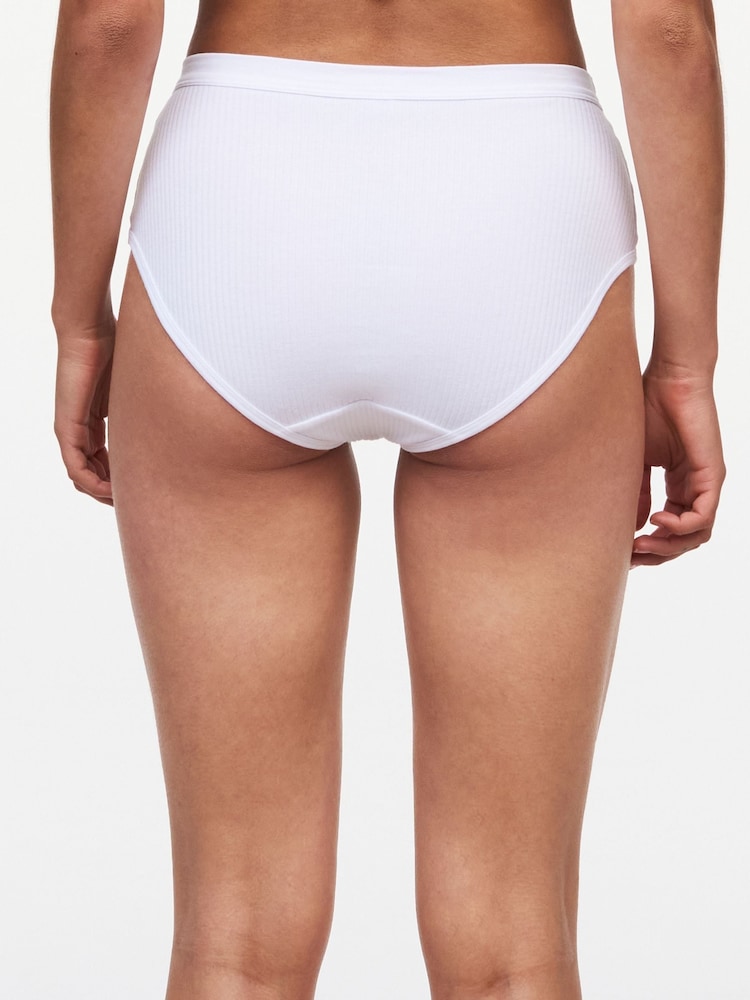 Chantelle Cotton Comfort High Waisted Ribbed Briefs - Image 2 of 3