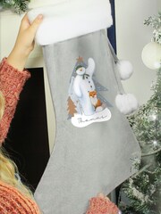 Personalised The Snowman Christmas Stockings Exclusive To Next by PMC - Image 2 of 3