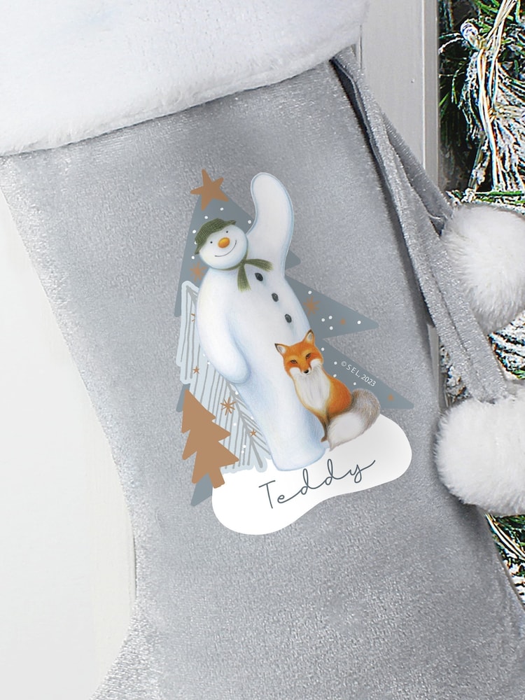 Personalised The Snowman Christmas Stockings Exclusive To Next by PMC - Image 3 of 3 Personalised The Snowman Christmas Stockings Exclusive To Next by PMC - Image 3 of 3